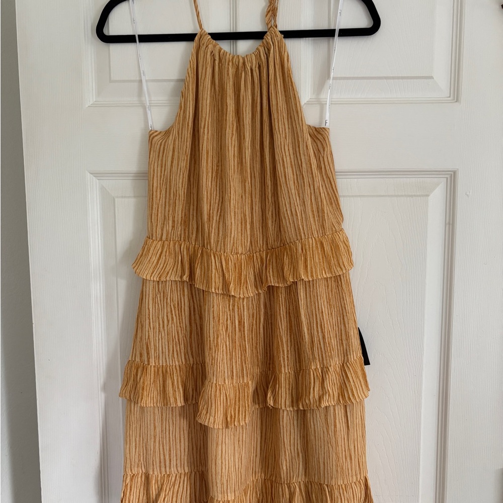 Lulu's Golden Sleeveless Dress